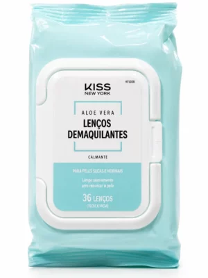 Lenço Demaquilante Aloe Vera – Kiss New York
