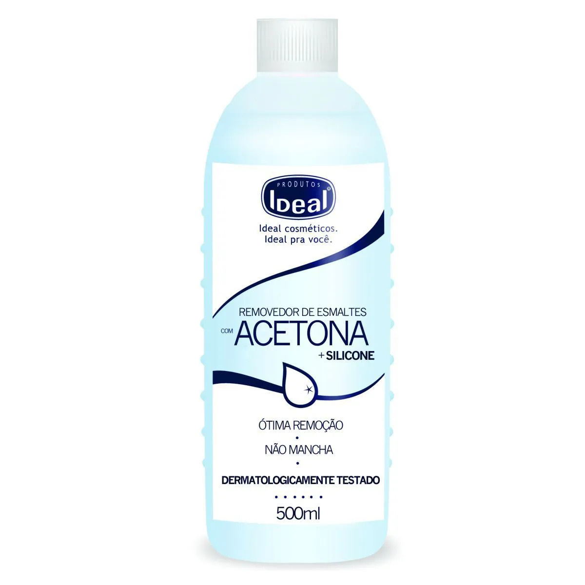 Removedor de Esmalte Com Acetona 500ml – Ideal
