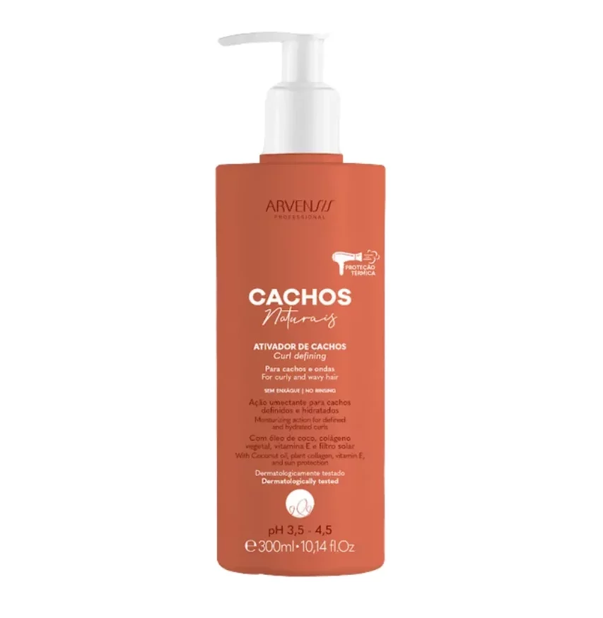 Ativador de Cachos Naturais Ondulados e Cacheados 300ml – Arvensis