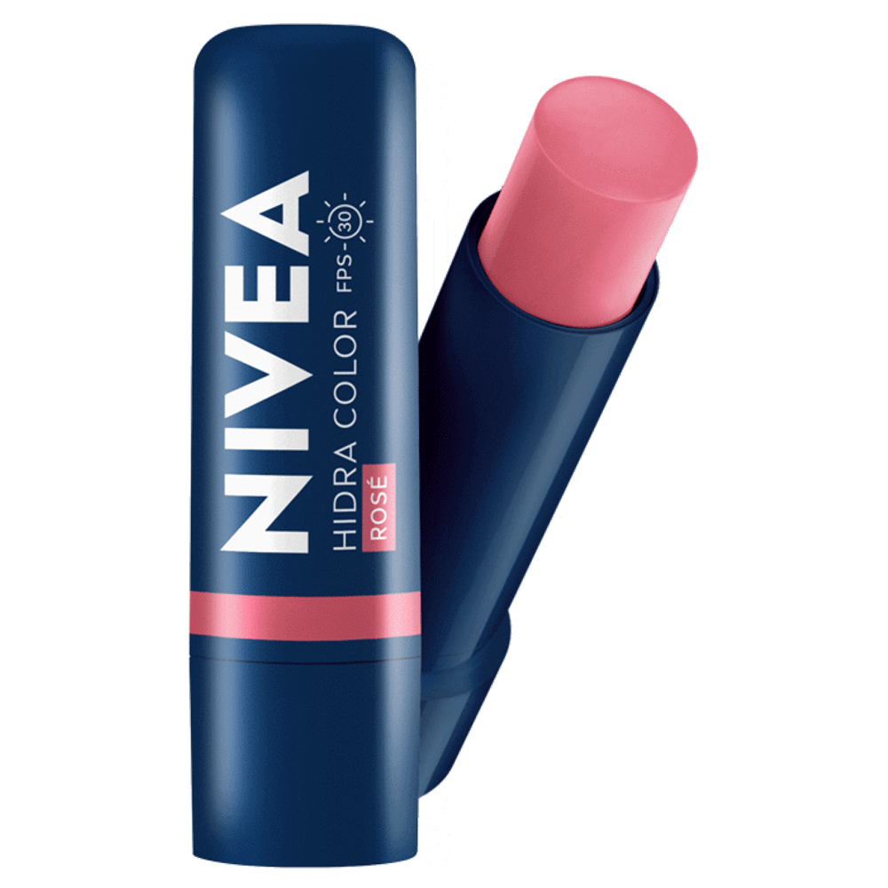 Hidratante Labial 2 em 1 Hidra Color Rosé 4,8g – Nivea