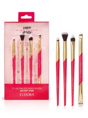 Kit de Pincéis para Olhos Secret Pink – Niina Secrets by Eudora