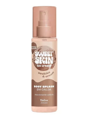 Body Splash em Calda Sweet Skin Ice Cream Cookies & Cream 200ml – Dailus