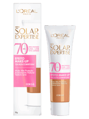 Protetor Solar Expertise FPS 70 Efeito Makeup Cor 3.0 – L’Oréal Paris