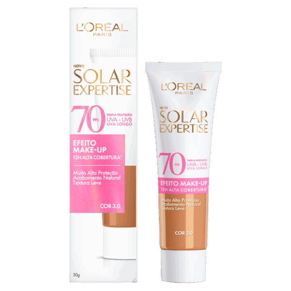 Protetor Solar Expertise FPS 70 Efeito Makeup Cor 3.0 – L’Oréal Paris