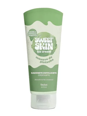 Sabonete Esfoliante Crocante Sweet Skin Ice Cream Mousse de Pistache 200ml – Dailus