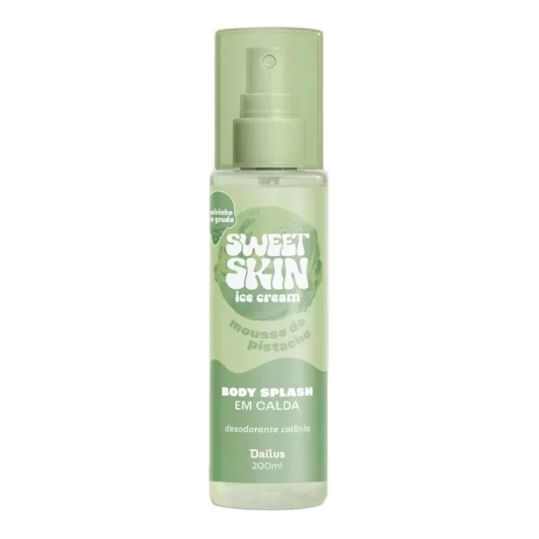 Body Splash em Calda Mousse de Pistache Sweet Skin Ice Cream 200ml – Dailus