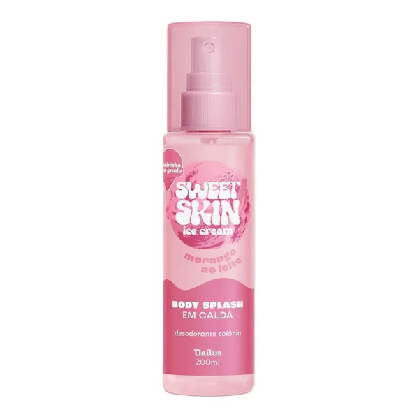Body Splash em Calda Morango ao Leite Sweet Skin Ice Cream 200ml – Dailus