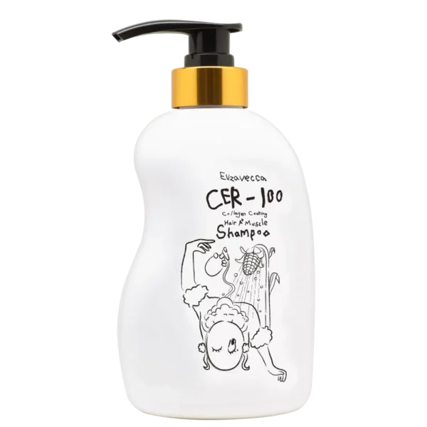 Shampooo com Colágeno A+ Muscle Fortalecedor 500ml CER-100 – Elizavecca