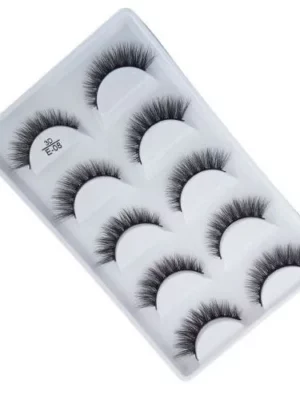 Cartela de Cílios Postiços 3D 5 pares E08