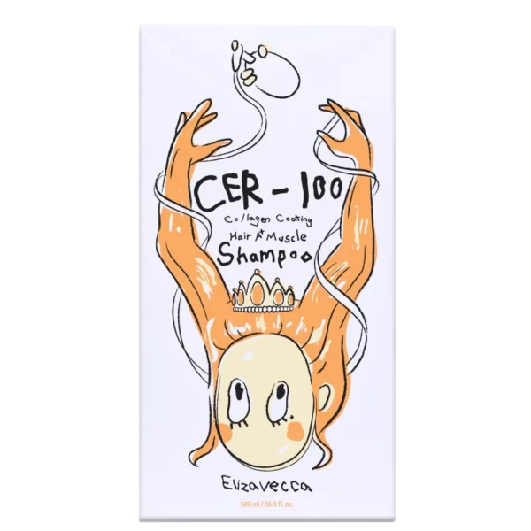 Shampooo com Colágeno A+ Muscle Fortalecedor 500ml CER-100 – Elizavecca - Imagem 2
